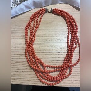 Orange Beaded Necklace